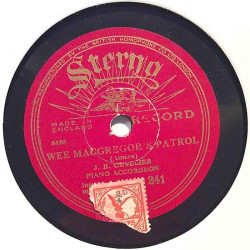 Covelier J.B. piano accordeon : Medley of Scotch Airs / Wee Macgregor’s patrol - stenkaka 78-varvare