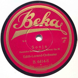 Lorand Edith Orchester : Ritorna / Sonja - shellac 78 rpm record