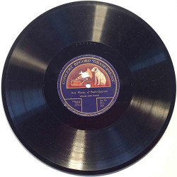 Violin Duet / Violin Piano : Barcarole / Ave Maria - shellac 78 rpm record