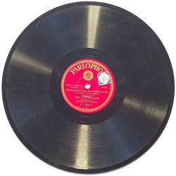 Sandberg Sven Olof : Björkarnas hängen bar knippen av sol /Då sänder jag en hälsning hem med vinden - shellac 78 rpm record
