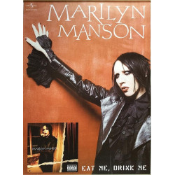 Marilyn Manson: Eat me, drink me : Promojuliste kaksipuolinen 49cm x 69cm - used original promo poster