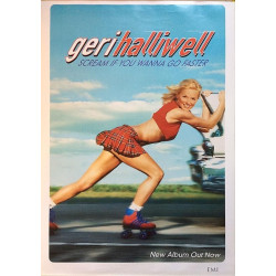 Halliwell Geri: Scream if you wanna go faster : Promojuliste kaksipuoleinen 50cm x 74cm - used original promo poster