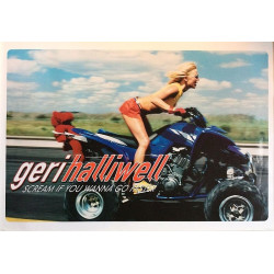 Halliwell Geri: Scream if you wanna go faster : Promojuliste kaksipuoleinen 50cm x 74cm - used original promo poster