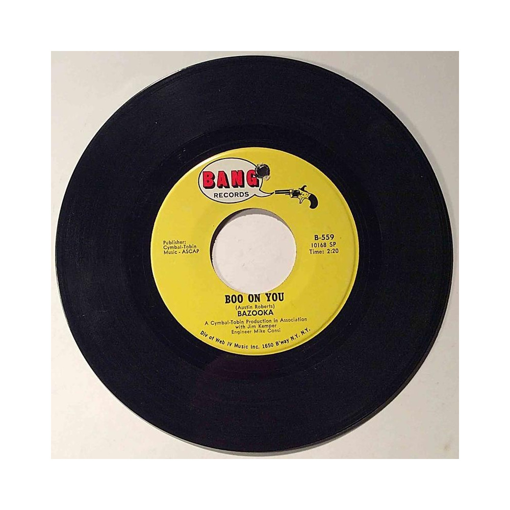 Bazooka : Boo on you / The deal - second hand single