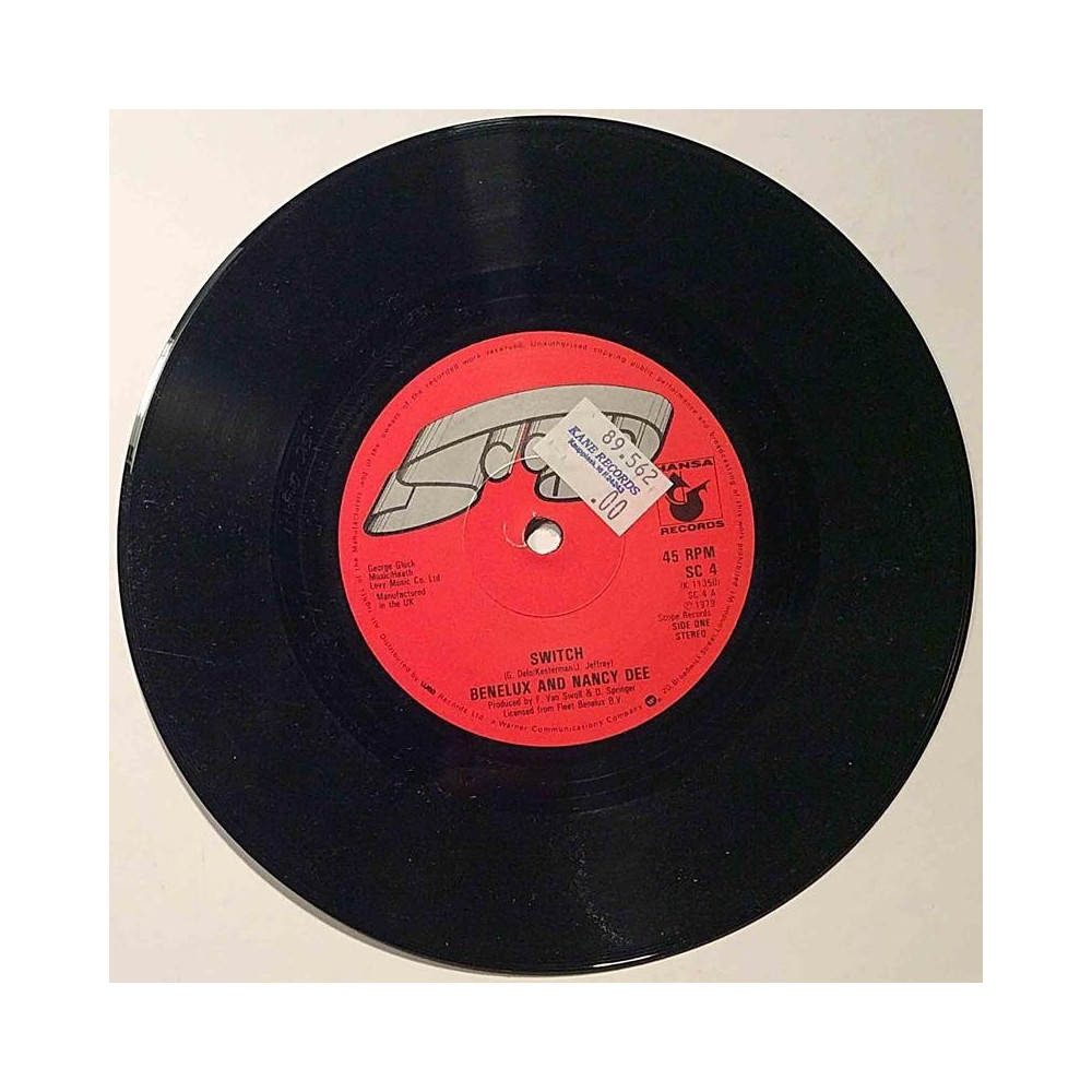 Benelux and Nancy Dee : Switch / Switch instrumental version - second hand single