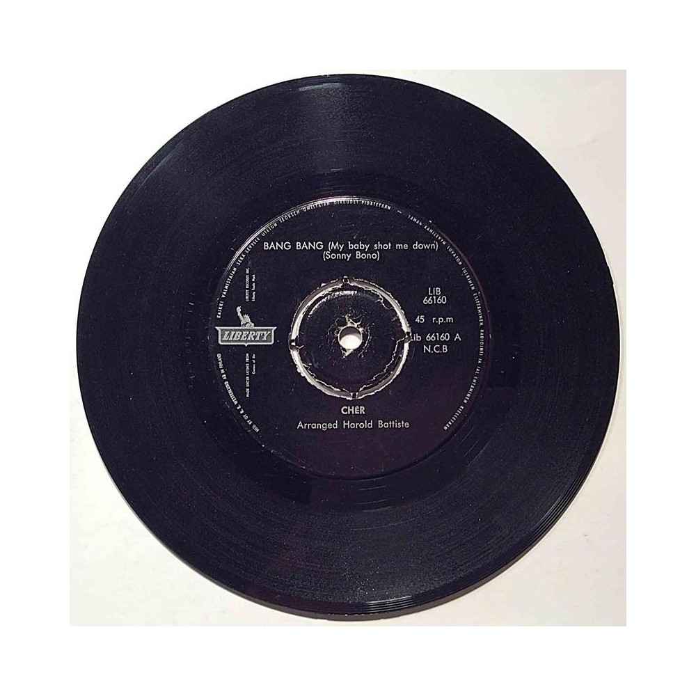 Cher: Bang bang / Our day will come - käytetty vinyylisingle VG+
