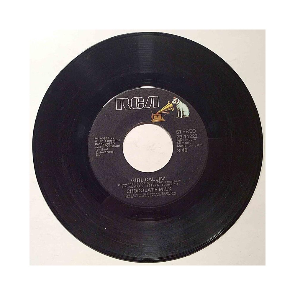 Chocolate Milk : Girls callin’ / Thinking of you - second hand single