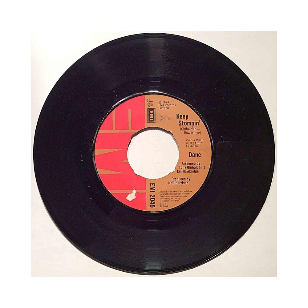 Dane : Keep stompin’ / Love is a lady - second hand single