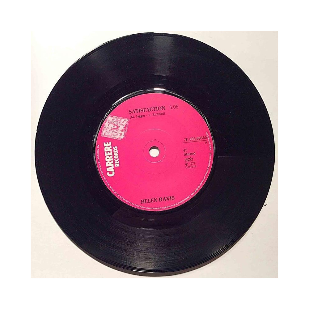 Davis Helen : Satisfaction / Yesterday a king - second hand single