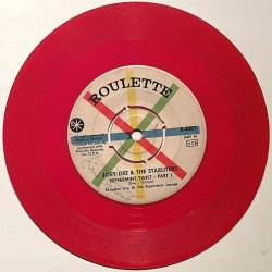 Dee Joey & The Starliters: Peppermint twist part 1 / part II red vinyl - käytetty vinyylisingle VG
