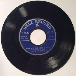 Pearl Jerry / Eddy & The Ringos : Stuck on you / When you wish upon a star - begagnad singelskiva