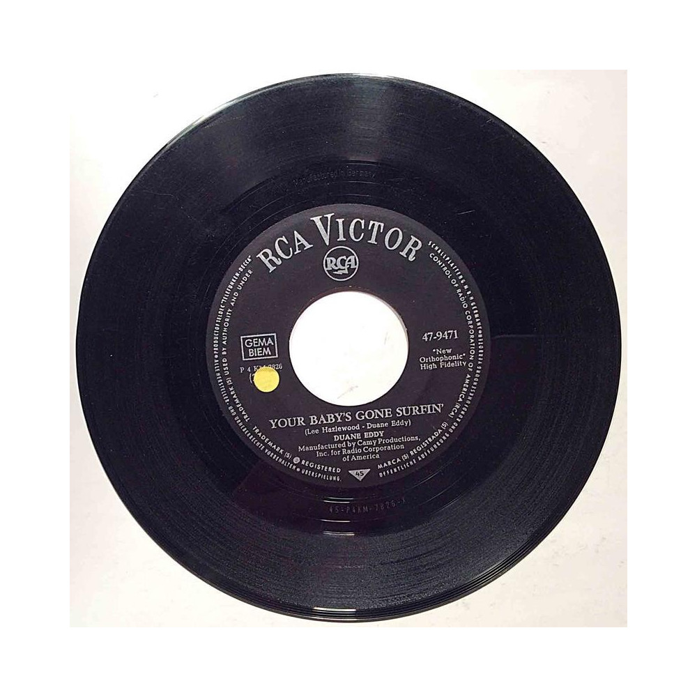 Eddy Duane: Your baby’s gone surfin’ / Sugar foor rag - käytetty vinyylisingle VG+