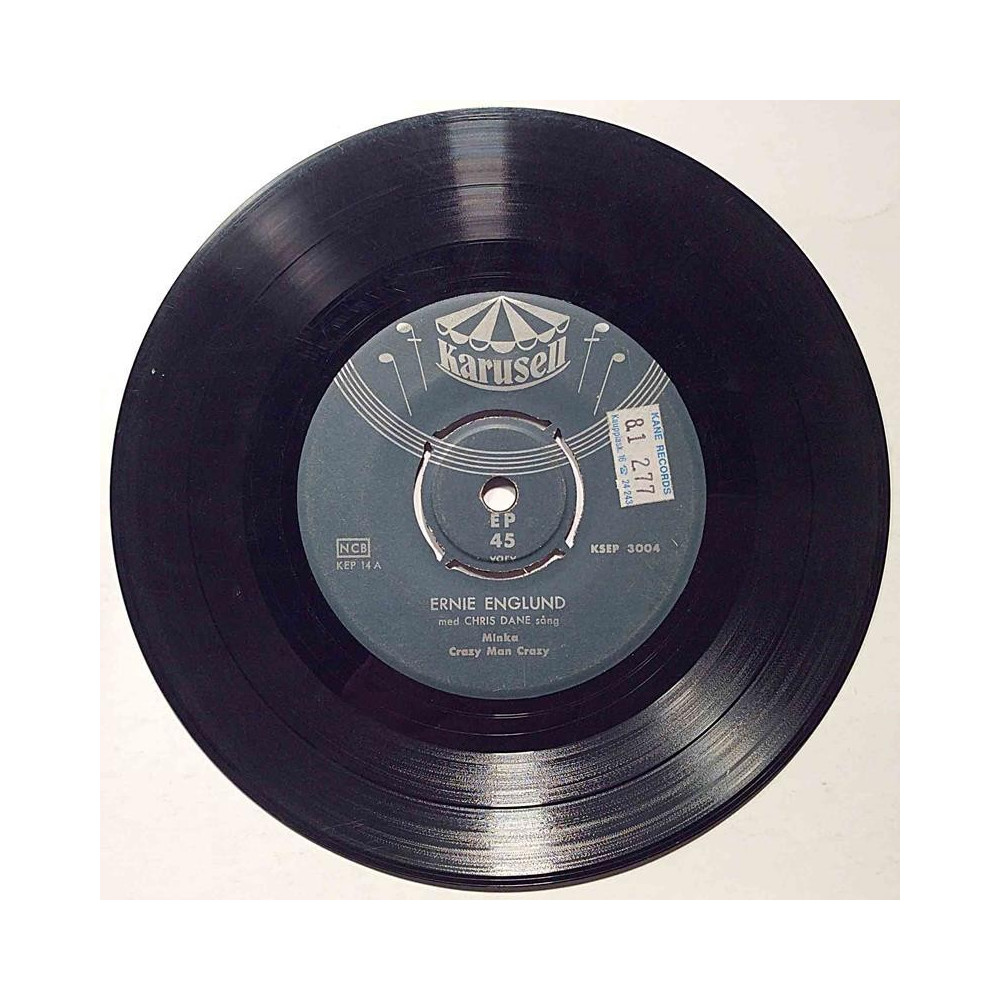 Englund Ernie: Minka / Crazy man crazy EP - käytetty vinyylisingle VG+