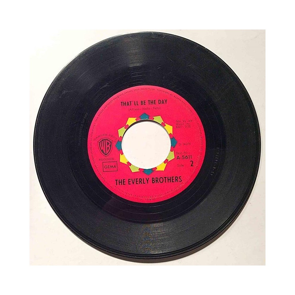 Everly Brothers : That’ll be the day / Give me a sweetheart - begagnad singelskiva