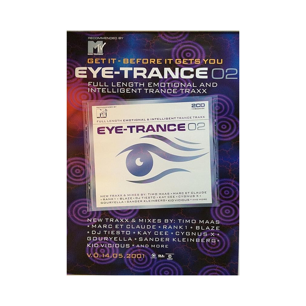 Eye-Trance: Recommended by MTV : Promojuliste 59cm x 83cm - used original promo poster