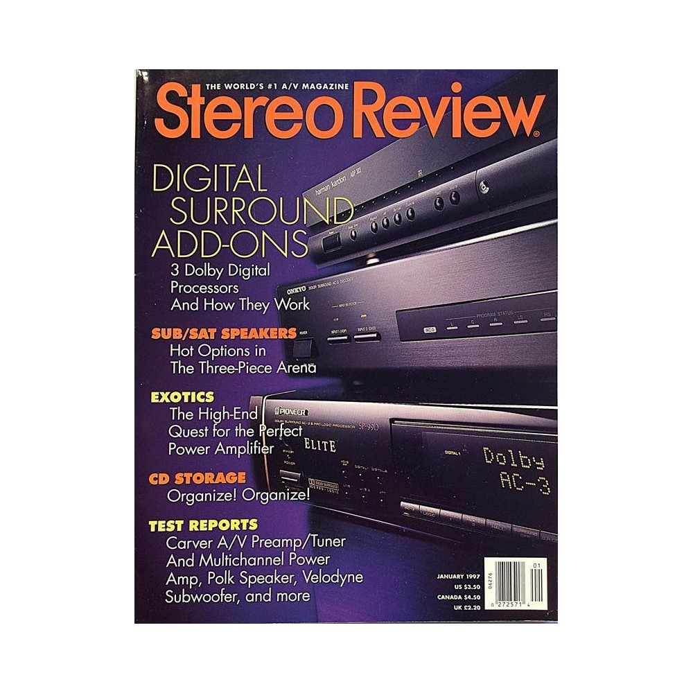 Stereo Review 1997 January Digital Surround Add-Ons Magazine