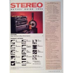 Stereo Review Buyers Guide 1992 : More than 3000 Hi-Fi Components - used magazine