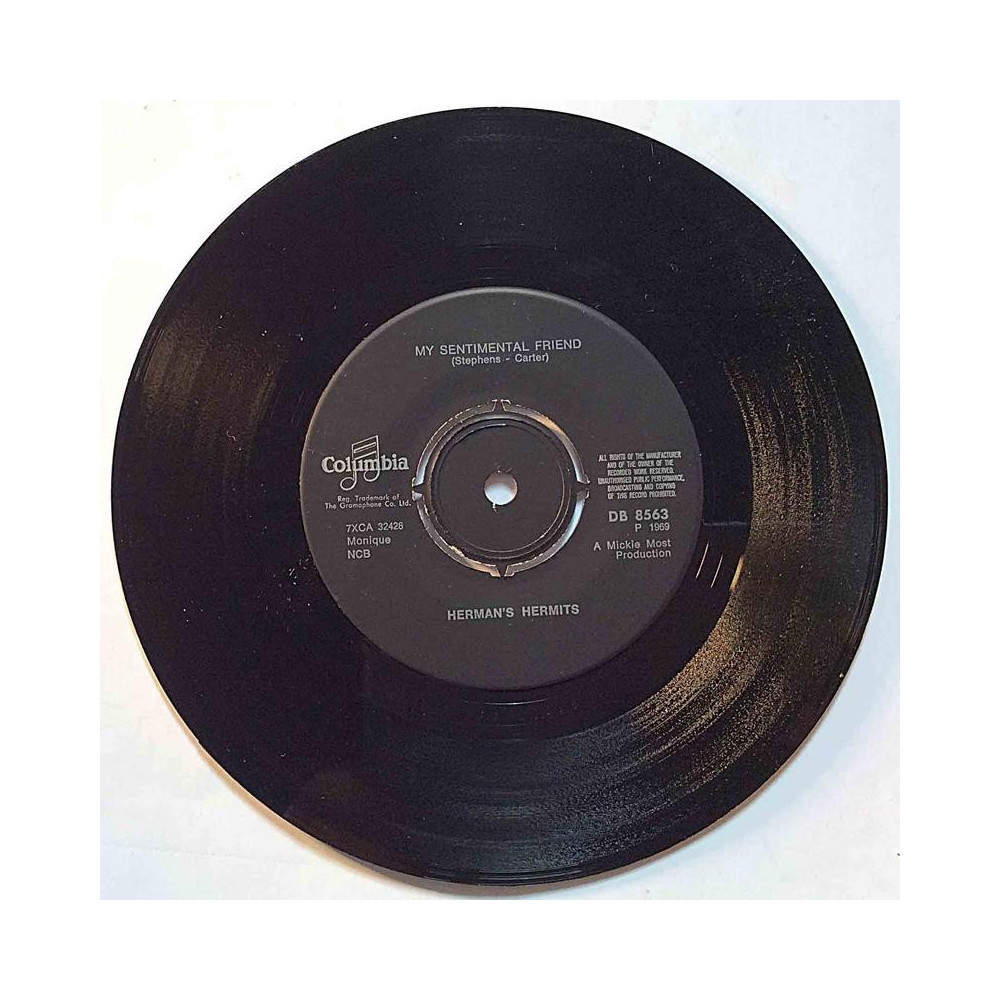 Hermans Hermits : My Sentimental Friend / My Lady - begagnad singelskiva