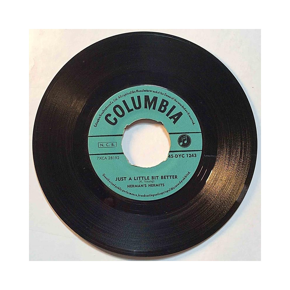 Hermans Hermits : Just a little bit better / Take love give love - second hand single