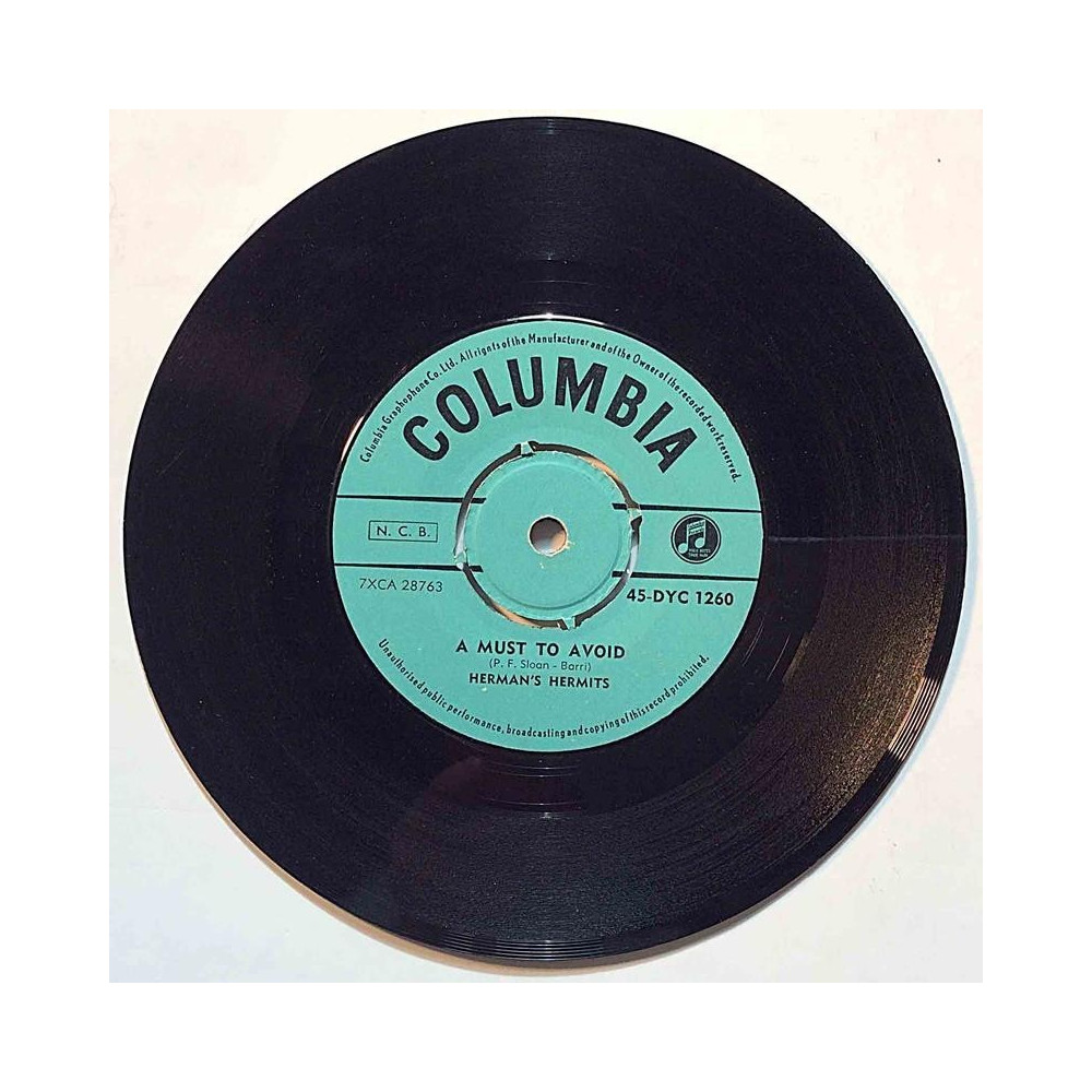 Hermans Hermits : A Must To Avoid / The Man With The Cigar - begagnad singelskiva