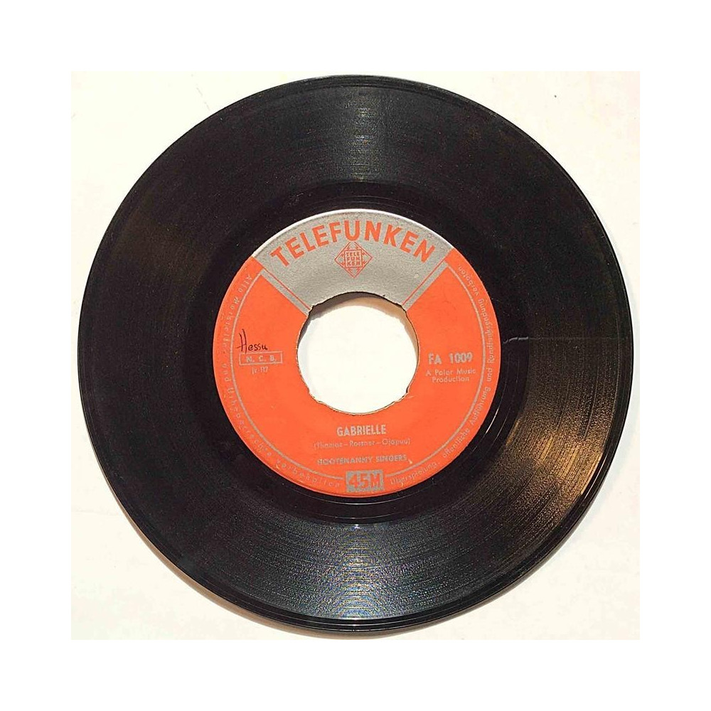 Hootenanny Singers: Gabrielle / La Mamma  kansi Ei kuvakantta levy VG käytetty vinyylisingle