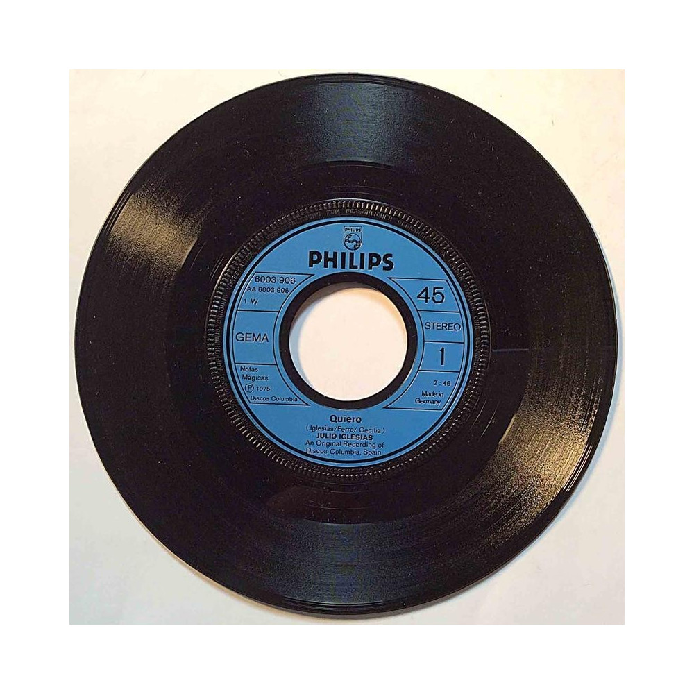 Iglesias Julio : Quiero / Abrazame - begagnad singelskiva