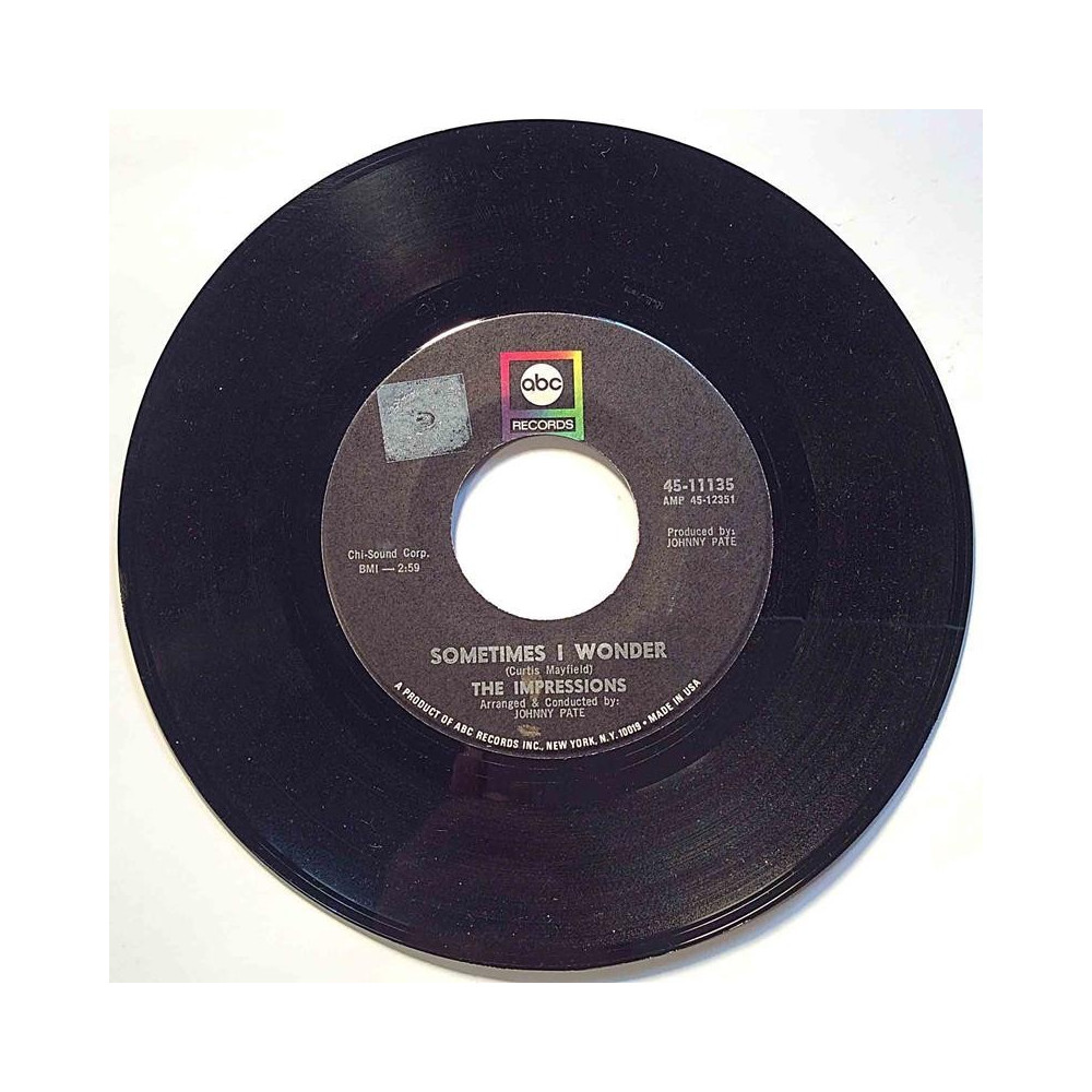 Impressions : Don’t cry my love / Sometimes I wonder - second hand single