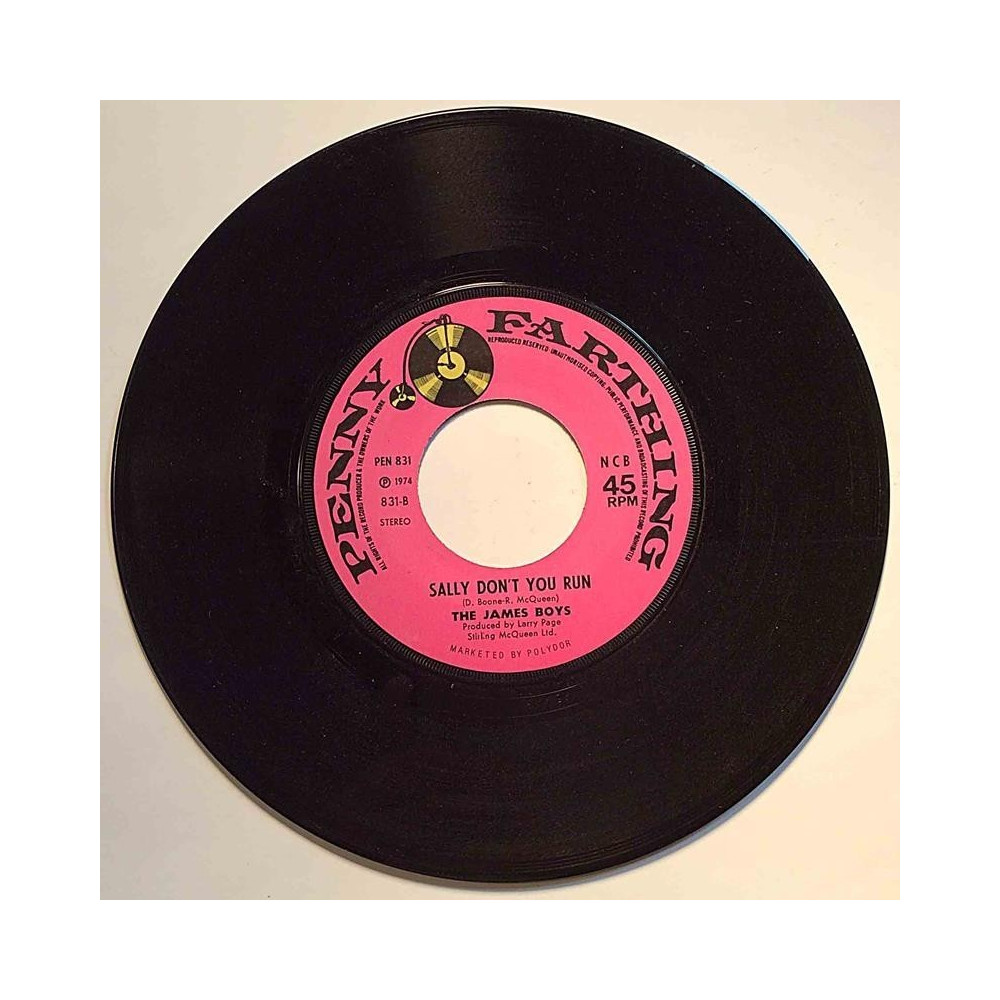 James Boys : Keep Moving / Sally Dont You Run - second hand single