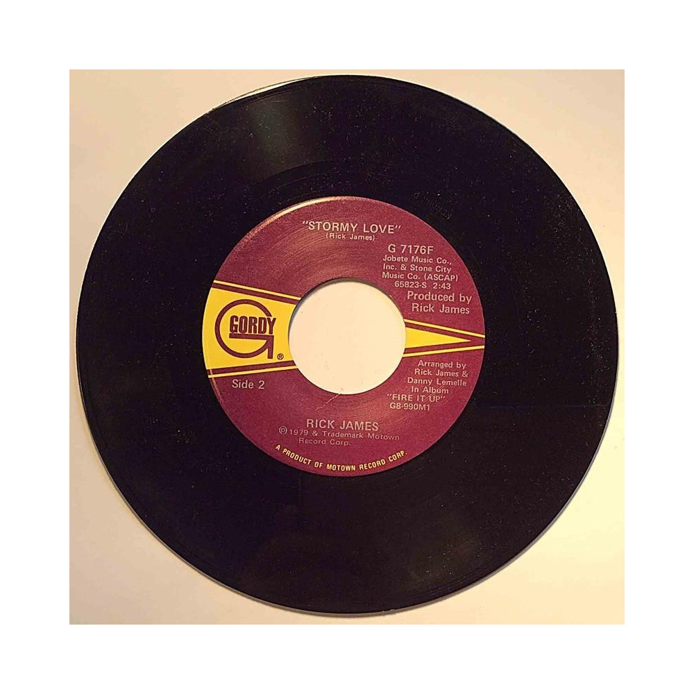 James Rick : Stormy Love / Love Gun - second hand single