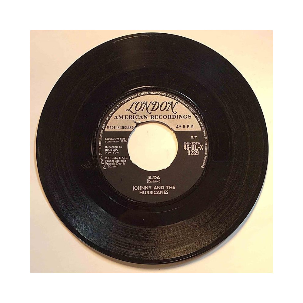 Johnny and the Hurricanes : Ja-Da / Mr. Lonely - begagnad singelskiva
