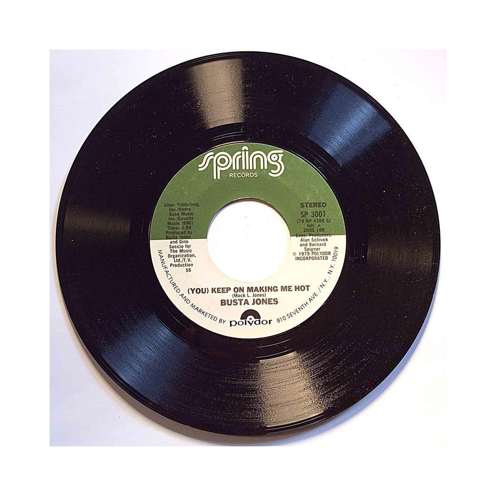 Busta Jones : You keep on making me hot / Dancing all over the world - second hand single