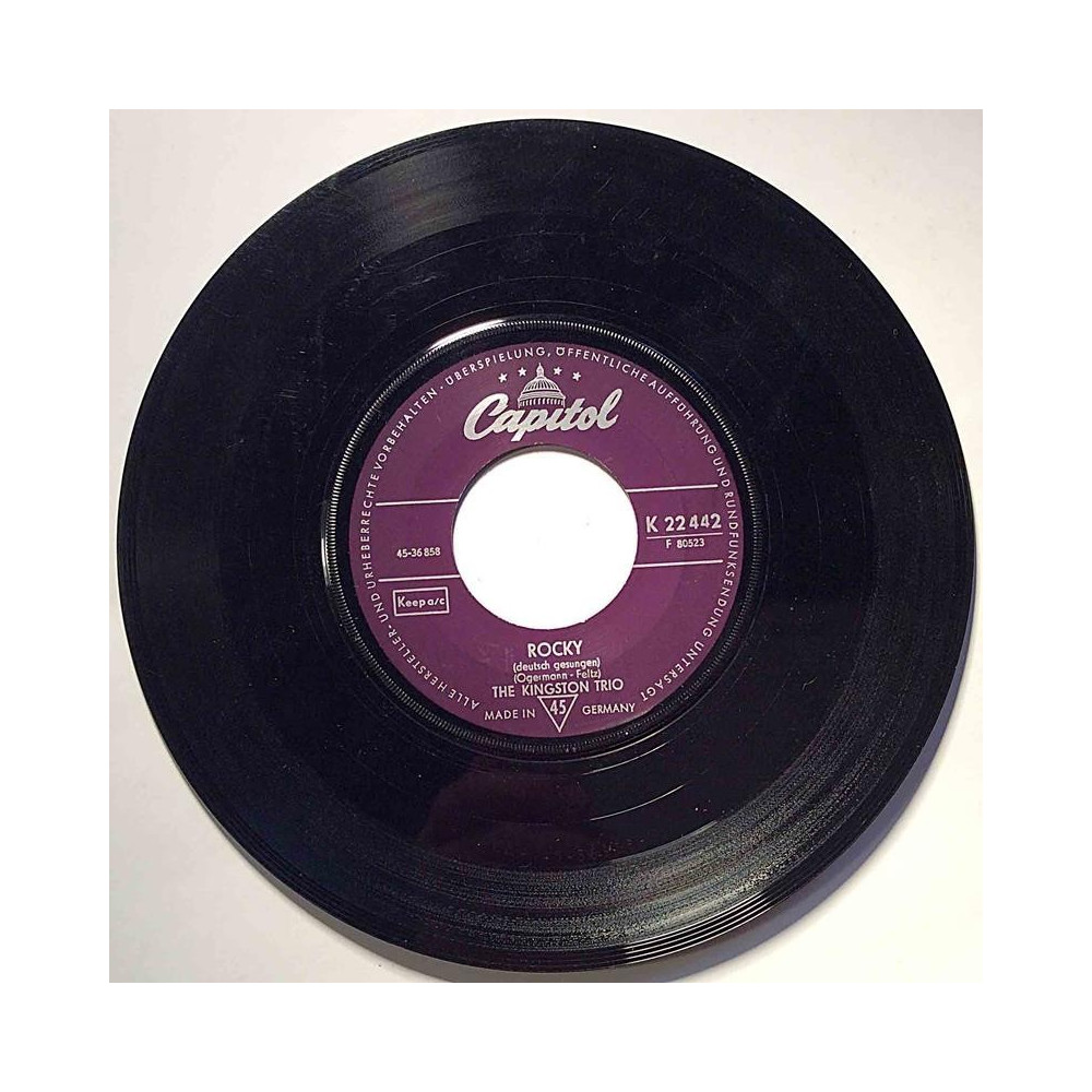 Kingston Trio : Rocky / Old Kentucky Land - begagnad singelskiva