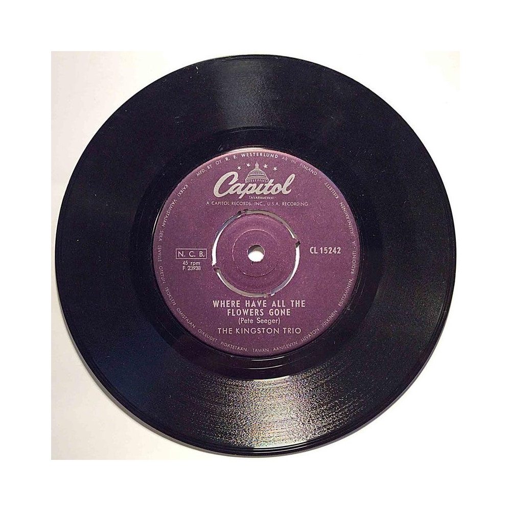 Kingston Trio : Where have all the flowers gone / O Ken Karanga - second hand single