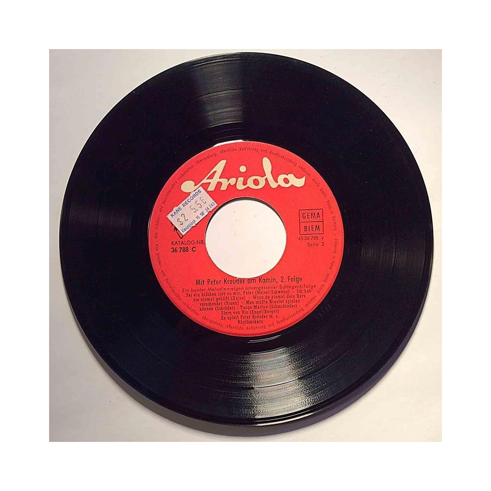 Kreuder Peter : Mit Peter Kreuder am Kamin, 2. Folge EP - second hand single