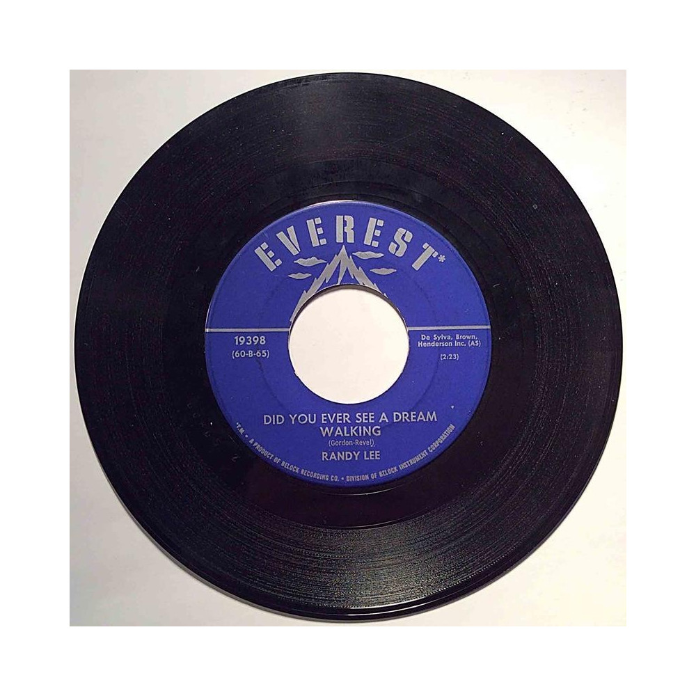 Lee Randy : Did you ever see a dream walking / Baby, where you are - begagnad singelskiva