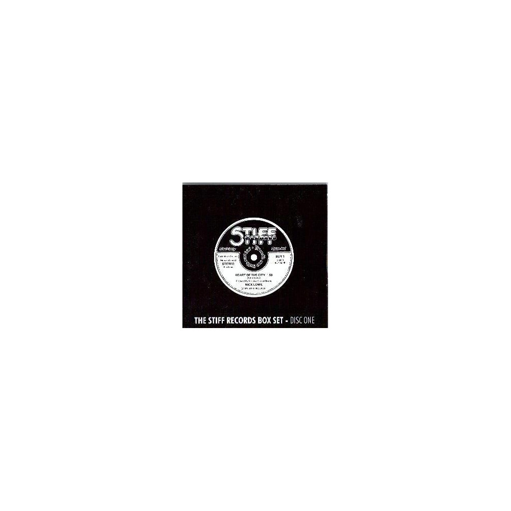 VARIOUS ARTISTS :  STIFF RECORDS STORY 4CD  KIRJA JA LAATIKKO PUUTTUU  197?-8? 70L RHINO tuotelaji: KCD
