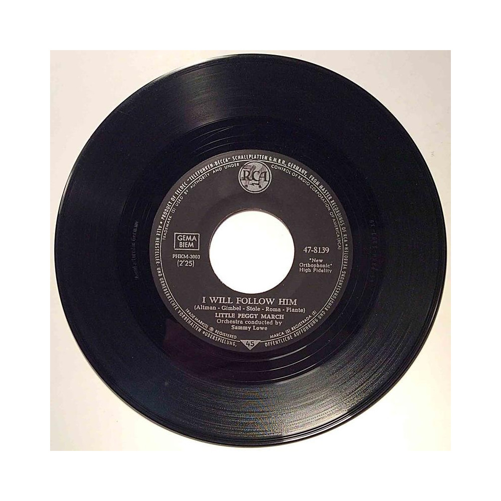 March Little Peggy : I Will Follow Him / Wind-Up Doll - second hand single