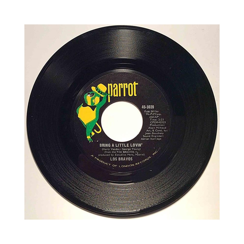 Los Bravos: Bring a little lovin’ / Make it last  kansi Ei kuvakantta levy EX- käytetty vinyylisingle