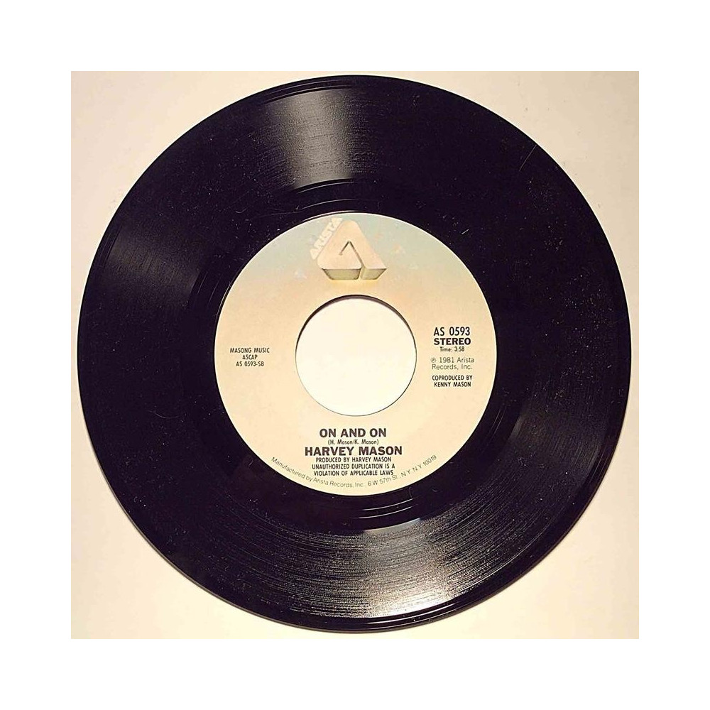 Mason Harvey : We can start tonight / On and on - second hand single