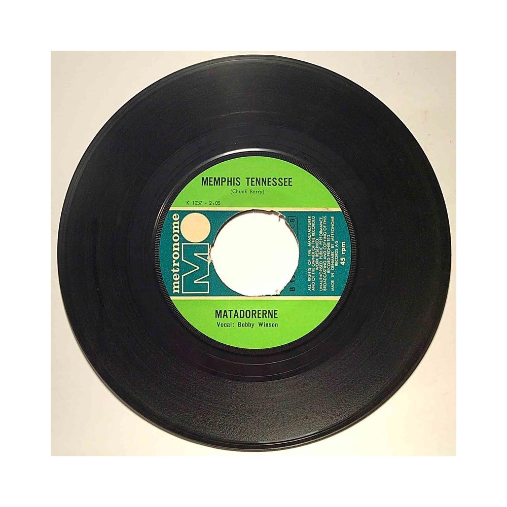 Matadorerne : Memphis Tennessee / You’re My Dream - second hand single