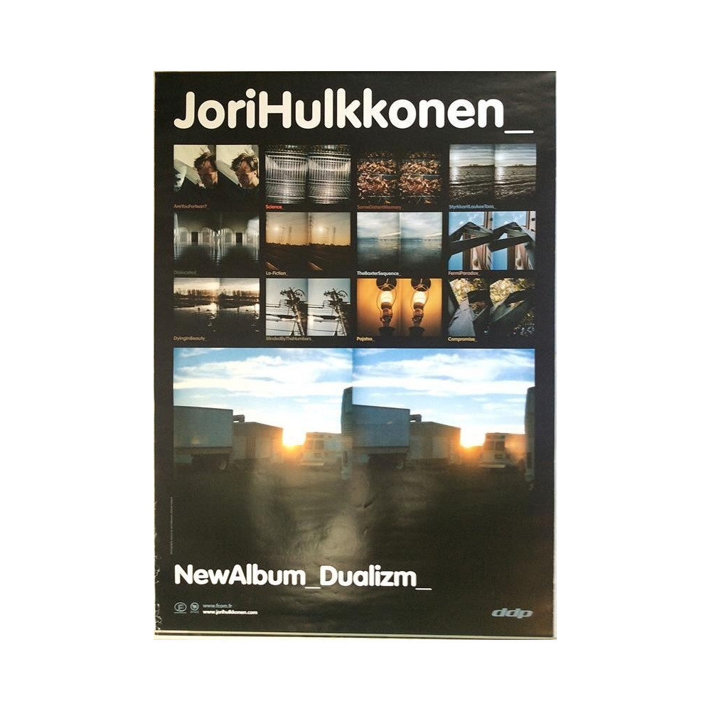 Hulkkonen Jori: Dualizm : Promojuliste 70cm x 100cm - used original promo poster