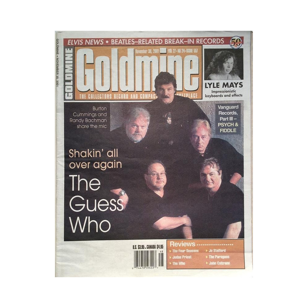 Goldmine : Guess Who,Burton Gummings,Lyle Mays - begagnade magazine