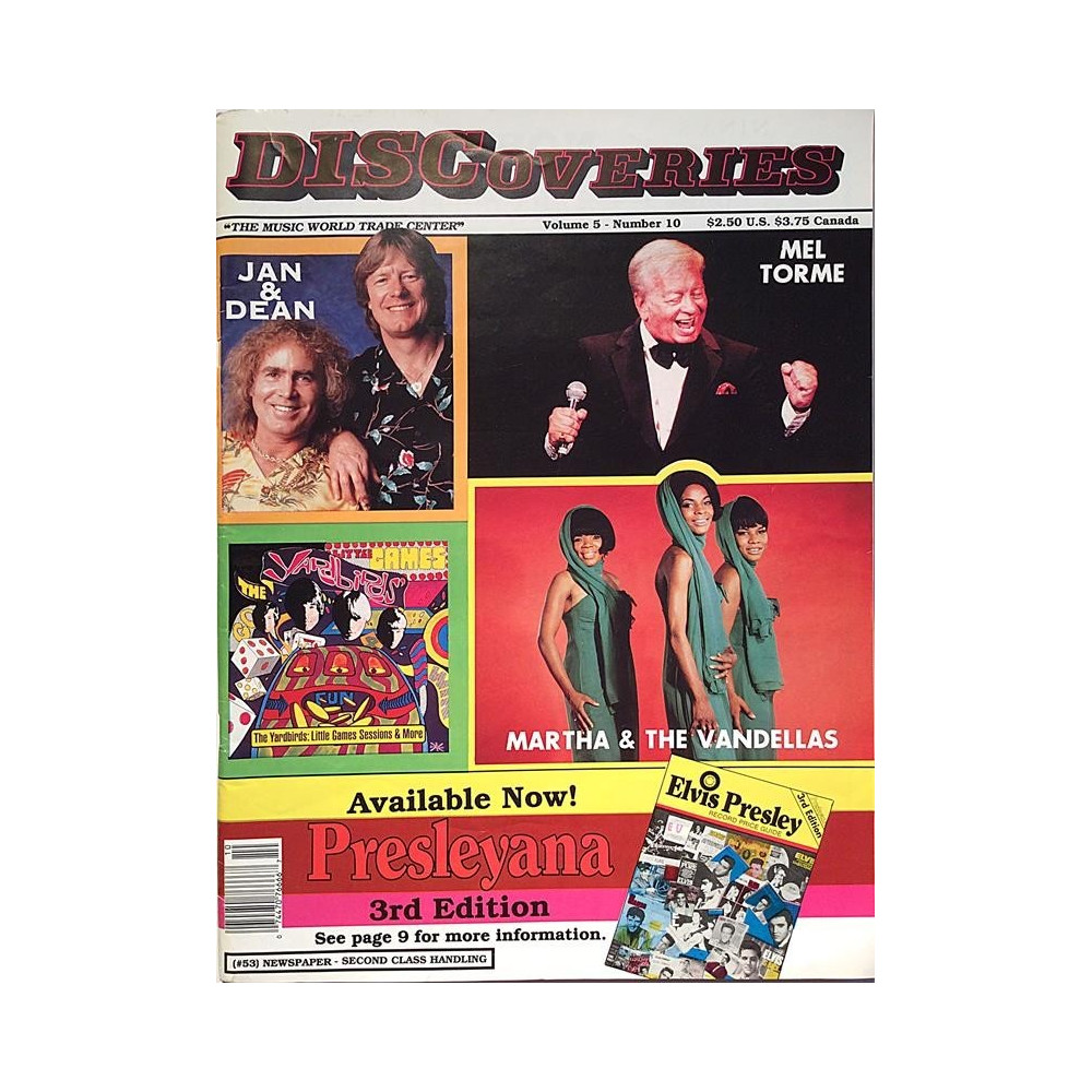 DISCoveries : Jan & Dean,Yardbirds,Mel Torme - begagnade magazine