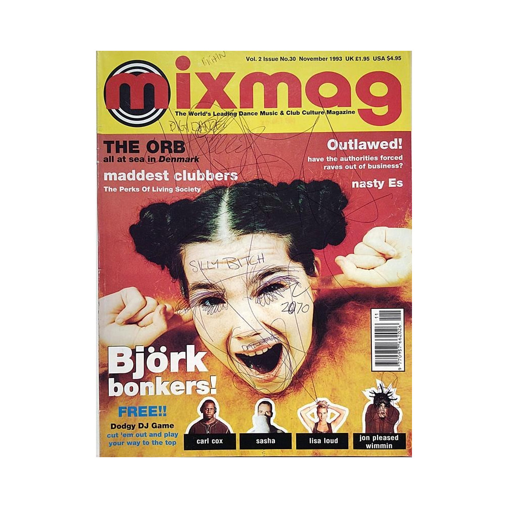 Mixmag 1993 No. November Orb,Björk,Original Rockers Magazine