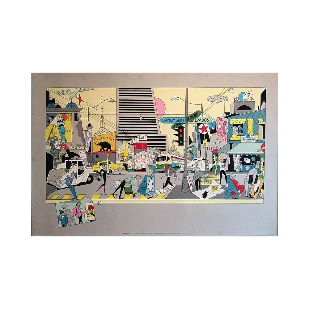 Meulen Ever: A.I.D.A. Avenue : Taidejuliste 100cm x 65cm - begagnat original art poster