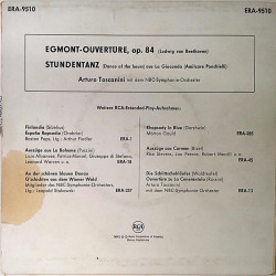 Toscanini Arturo : Egmont-Ouverure op.84, Studentanz - second hand single