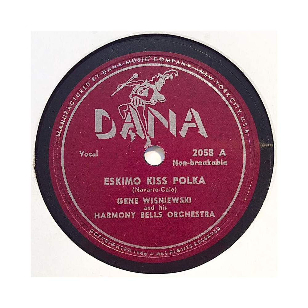 Wisniewski Gene and Harmony Bells : Eskimo Kiss polka / Ole’ Schnicklefritz - shellac 78 rpm record