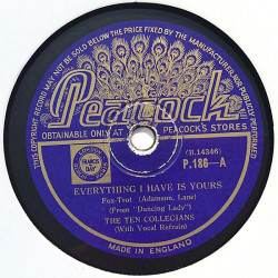 Ten Collegians : Everything I have is yours / Many moons ago - shellac 78 rpm record