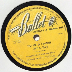 Craig Francis and his Orch. : Foolin’ / Do me a favor - stenkaka 78-varvare