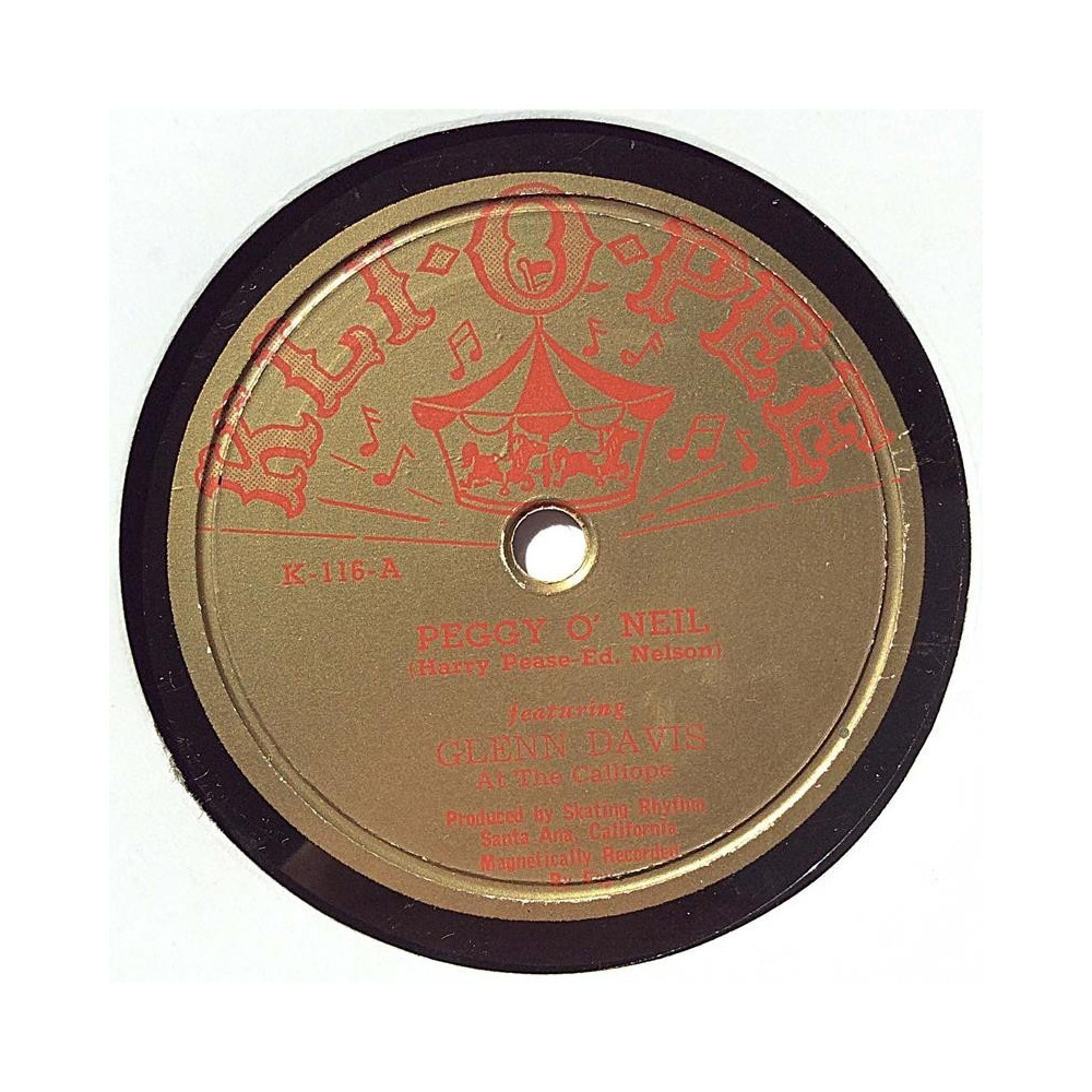 Davis Glenn : Peggy O’ Neil / Mother pin a rose on me - shellac 78 rpm record